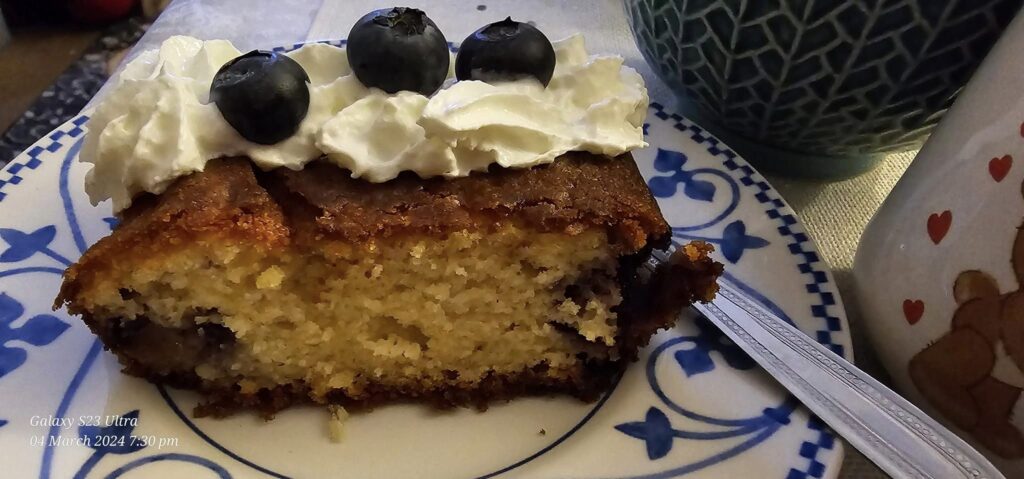 Κέικ με μυρτιλλα (Blueberries)