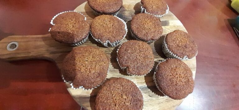 Κεκάκια μπανάνας με μέλι χωρίς ζάχαρη